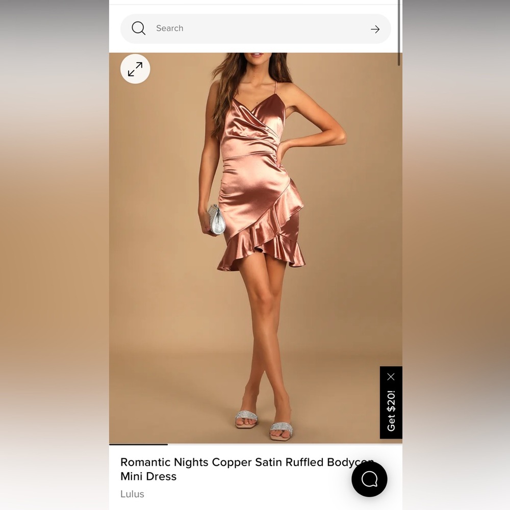 Lulus copper dress